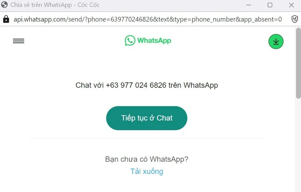 Liên hệ FB88 qua WhatsApp 