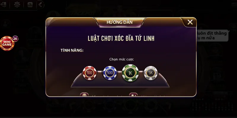 Luật tham gia chơi xóc đĩa tứ linh tại FB88